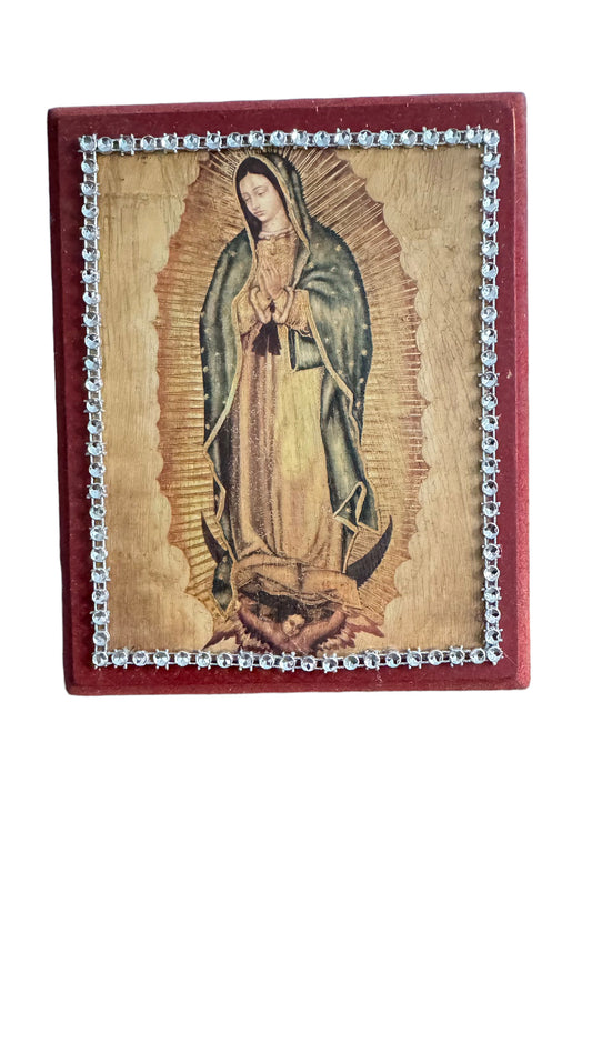 Virgen Guadalupe lámina cuerpo entero